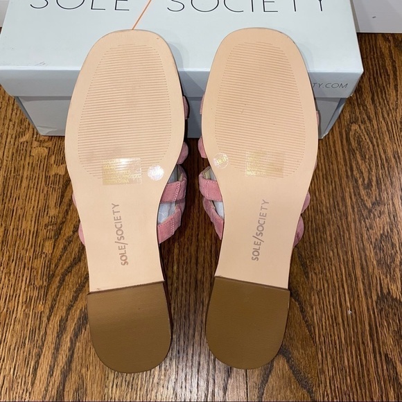 New Sole Society Saxten Strappy Slide Sandals - Picture 6 of 6